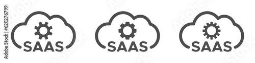 SAAS technology vector icons
