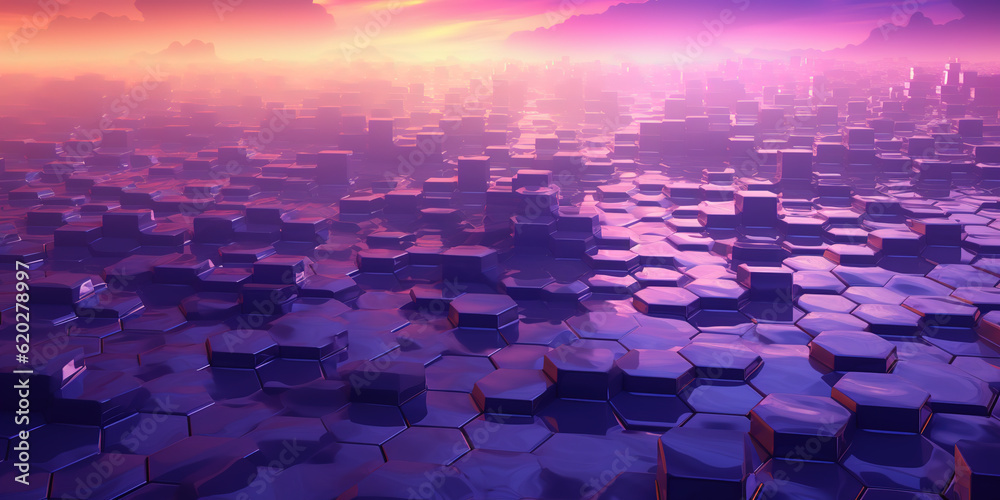 Obraz premium abstract background with hexagons