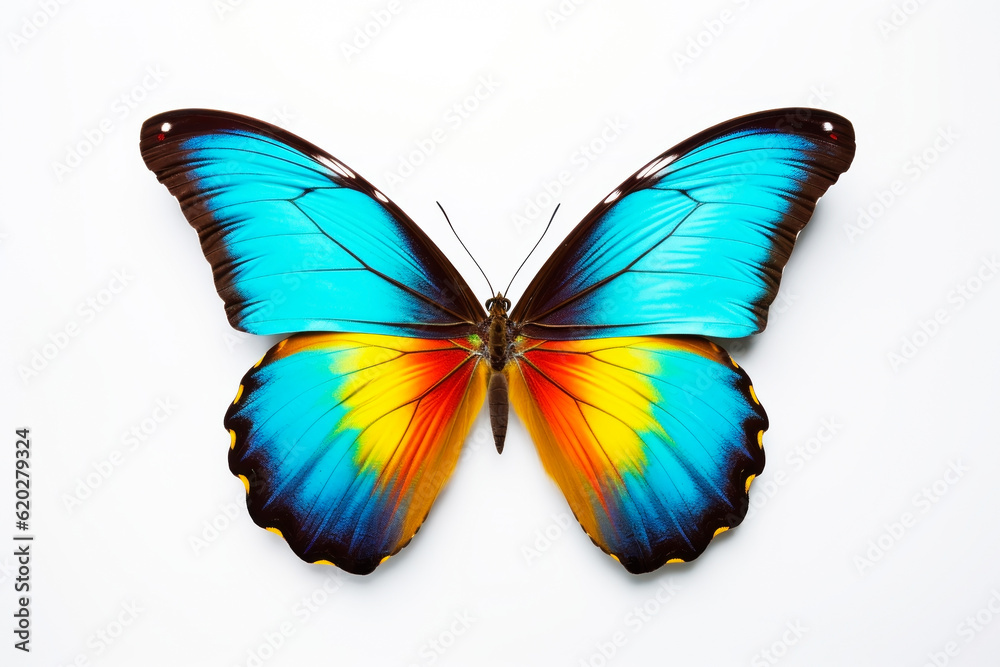 Beautiful butterfly on a light background. Generative AI Beautiful butterfly on a light background. Generative AI