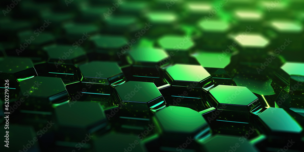 Fototapeta premium abstract background with hexagons