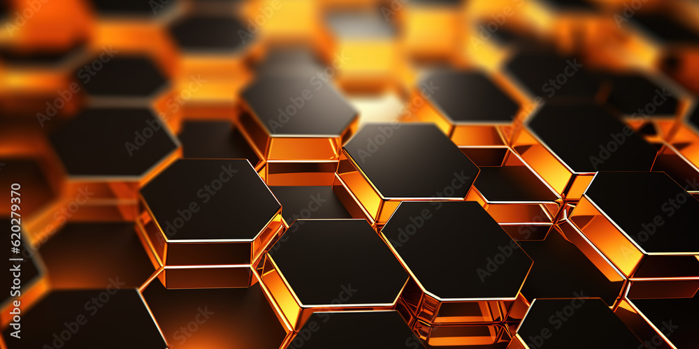 abstract background with hexagons abstract background with hexagons