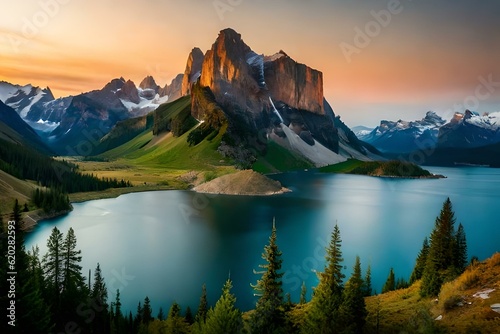 lake in the mountains