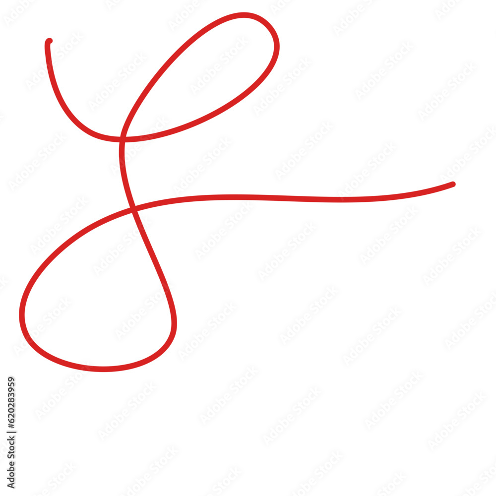 Vector Red Thread Vector Red Thread