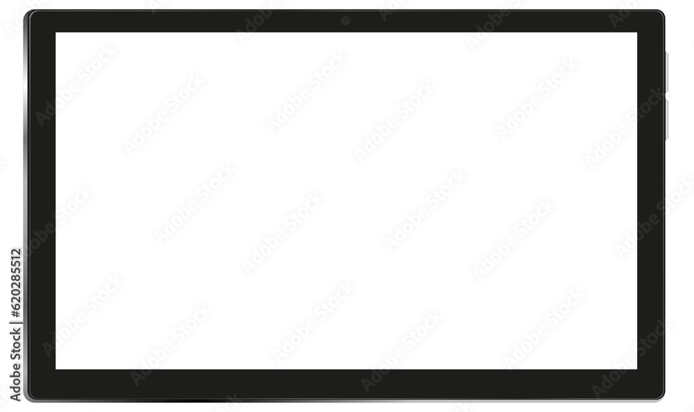 Tablet computer with blank touch screen isolated,illustration 3D Modern Digital White Display Mockup Tablet computer with blank touch screen isolated,illustration 3D Modern Digital White Display Mockup
