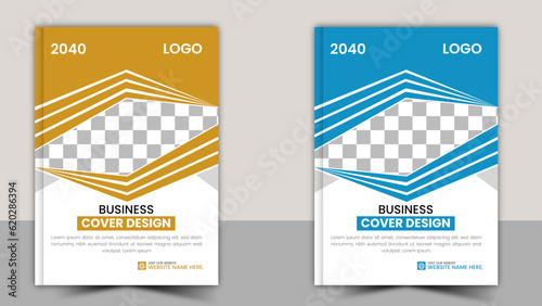New year book cover design template. (ID: 620286394)