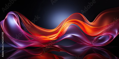 Blue and red energy backgro...