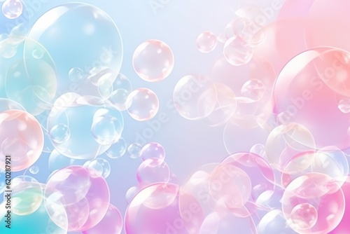 pink soap bubble background: abstract design featuring gas bubbles under water