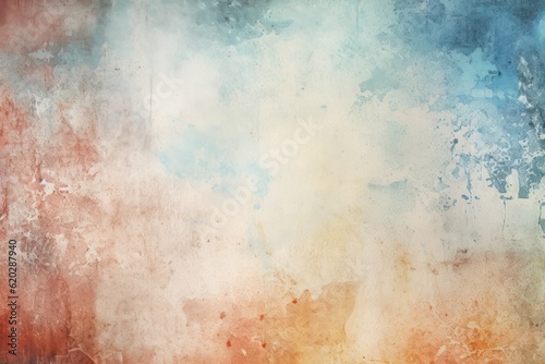 Vintage grunge watercolor background with textured and distressed elements, artistic visual.