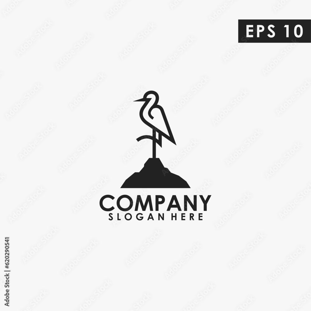 Crane Logo Design Modern Vector Template. Crane Logo. Vector Illustration Crane Logo Design Modern Vector Template. Crane Logo. Vector Illustration