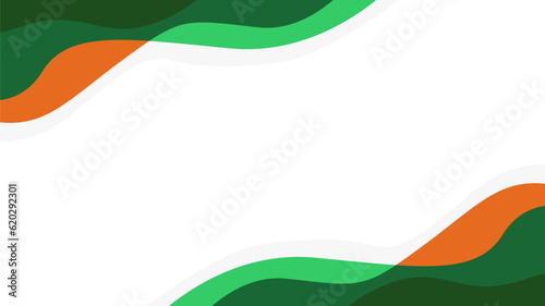 abstract liquid background with india flag color palette