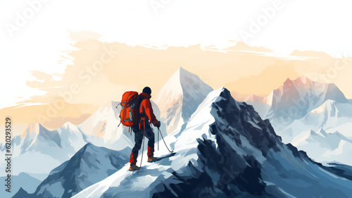 登山, mountain climbing, 山, mountain, 自然, 山頂, 旅行, 高い,目標