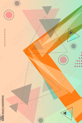 Abstract Creative colorful cover design. Book cover design template 