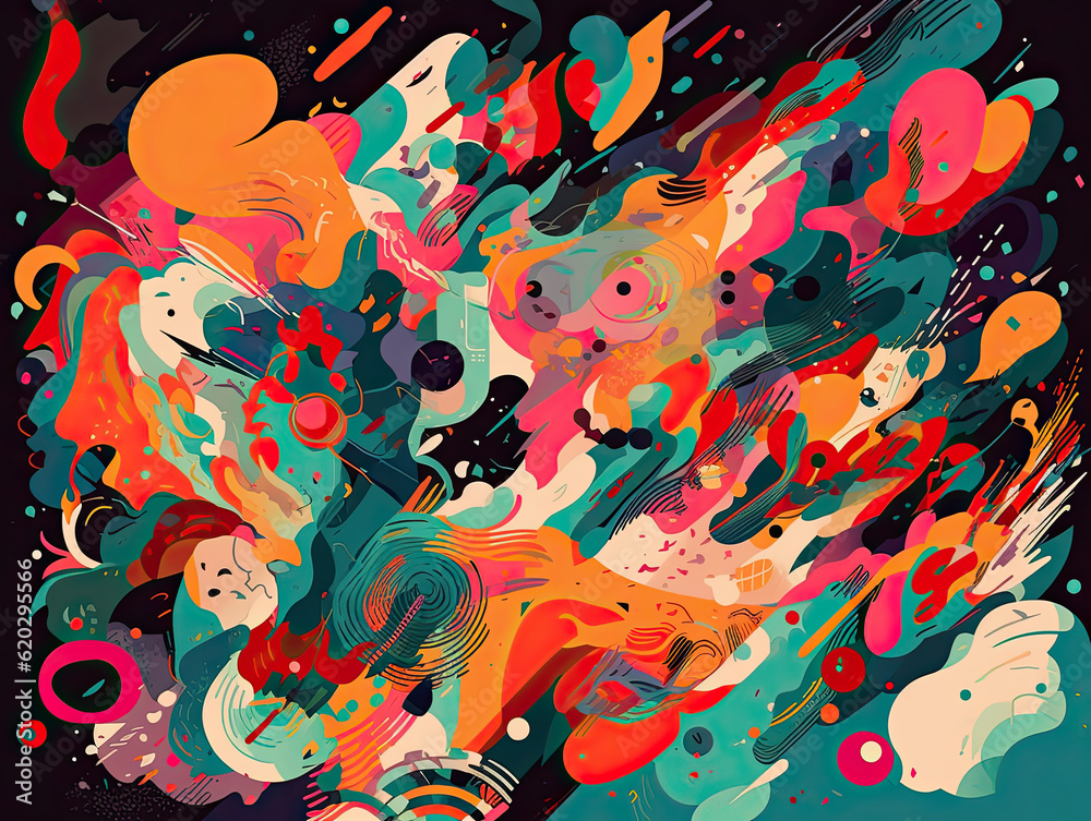 Abstract Chaos Illustration Abstract Chaos Illustration