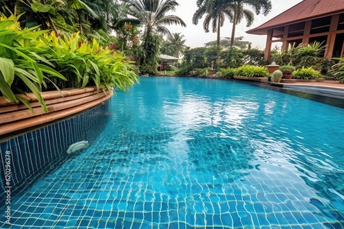 swimming pool at home design professional photograpphy AI Generated  © NikahGeh