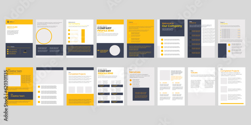 brochure, flyer set, company profile, modern blog posts, slide vector, simple banner, WEBINAR, For app, Social media, digital display style, A4, presentation template.