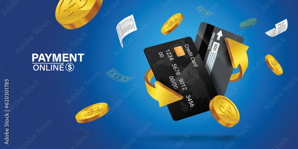 Cash back, money saving vector concept with dollar coins, wallet