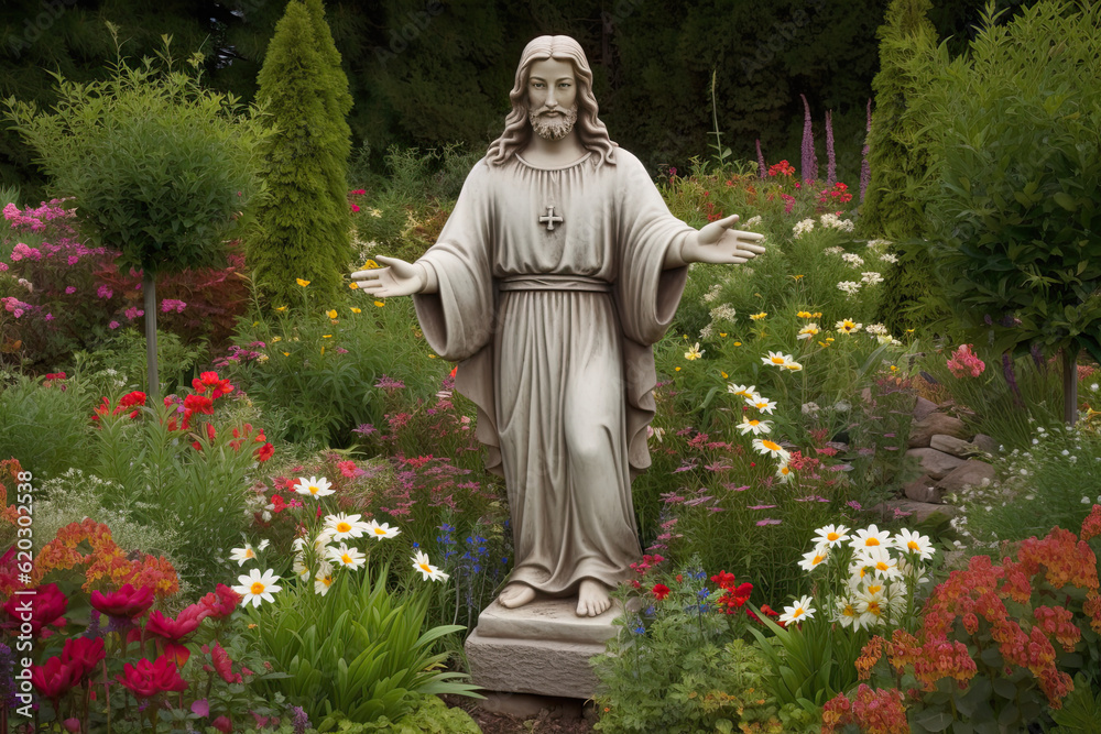 Jesus Among the Beautiful Flowers