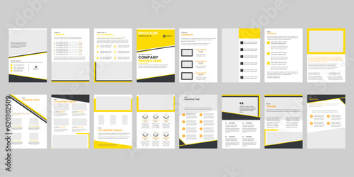 flyer set, brochure set, company profile set, Social media, For app, corporate, simple banner, A4, modern blog post, presentation, WEBINAR, website slide
