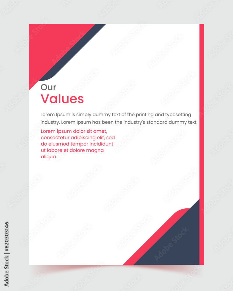flyer, A4, Brochure creative design, cover, report, Multipurpose template, back and inside pages, Trendy minimalist design, Vertical a4 format, company profile