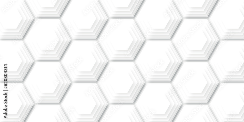 Abstract hexagon geometric surface. Modern white and grey hexagonal background. Luxury white pattern. Vector Illustration. Abstract hexagon geometric surface. Modern white and grey hexagonal background. Luxury white pattern. Vector Illustration.