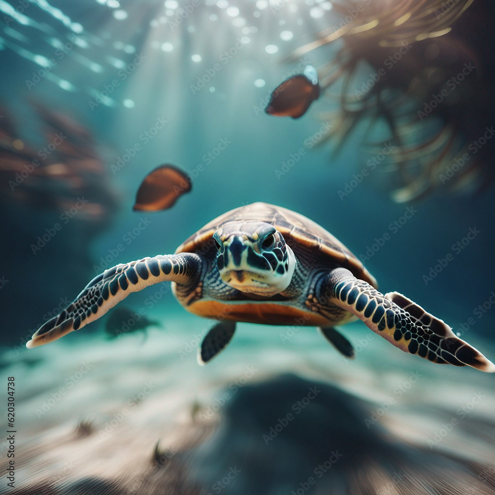 Fototapeta premium green sea turtle