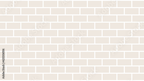 Photo Light beige brick wall as background