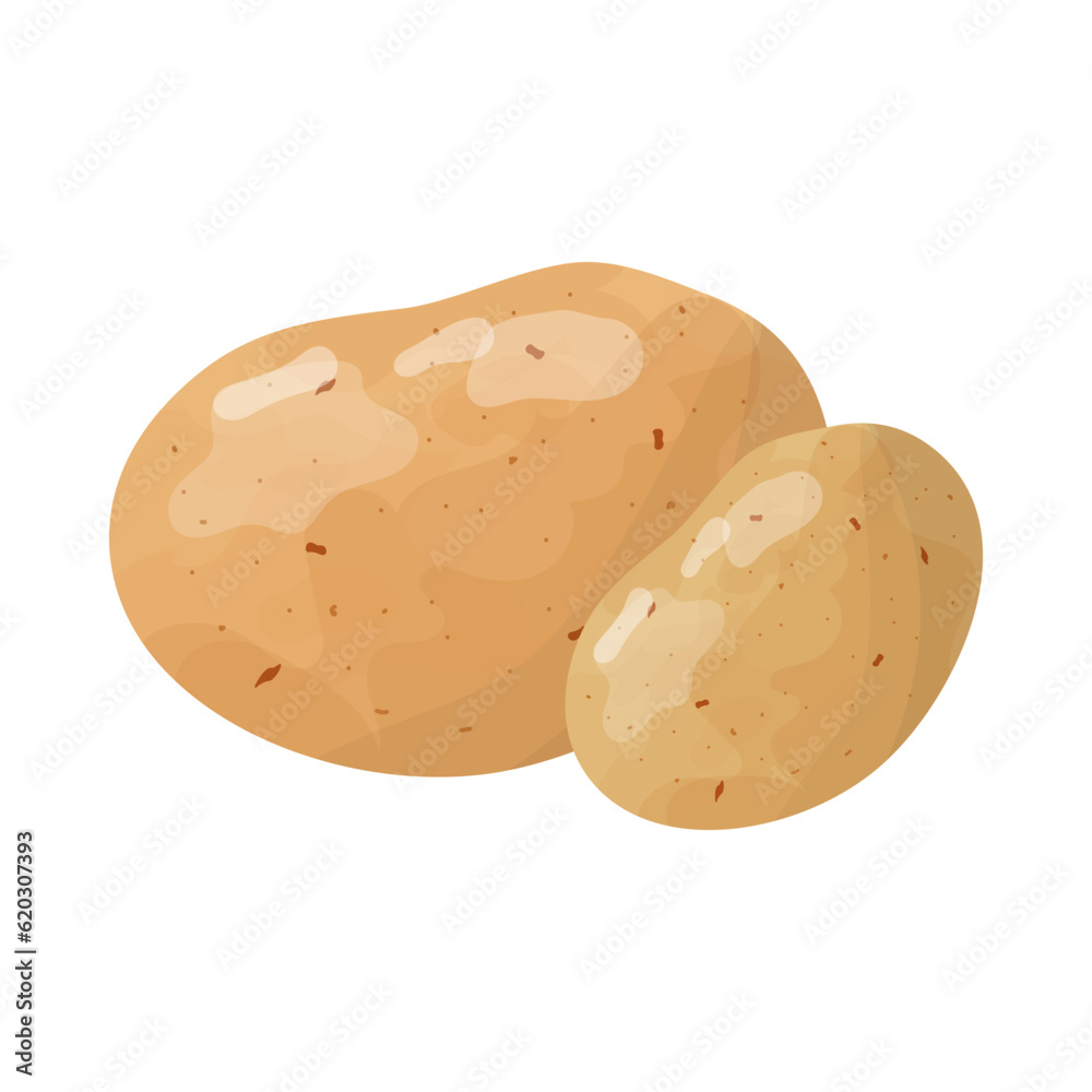 Vector product icon vegetable potato. Potato illustration in flat minimalism style. Vector product icon vegetable potato. Potato illustration in flat minimalism style.