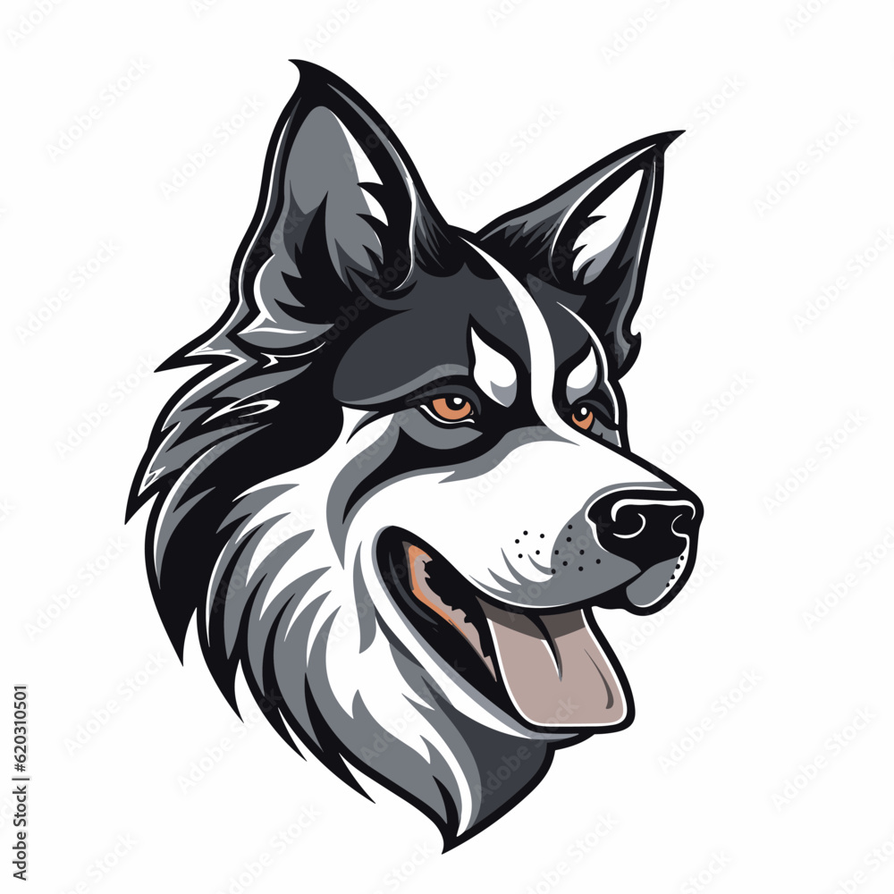 Esport vector logo dog, dog icon, dog head, vector