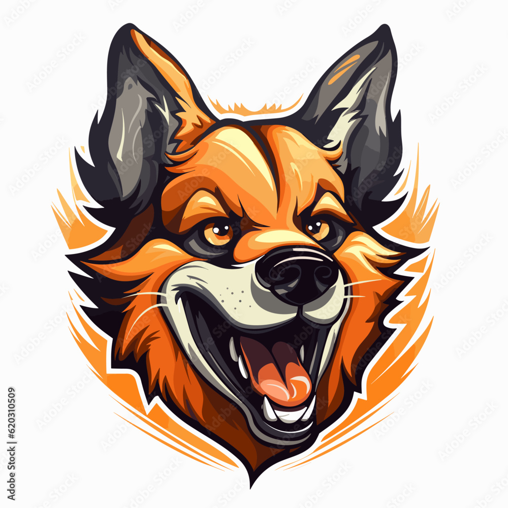 Esport vector logo dog, dog icon, dog head, vector