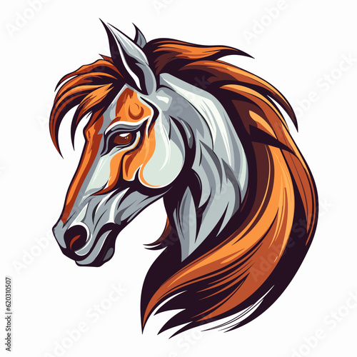 Esport vector logo horse, horse icon, horse head, vector