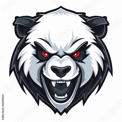 Esport vector logo panda, panda icon, panda head, vector