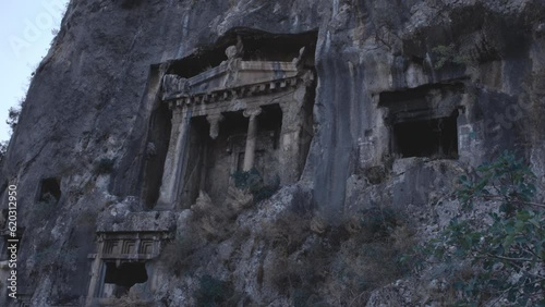 Fethiye Lycian Rock Tombs, Tomb of Amyntas, Turkey photo