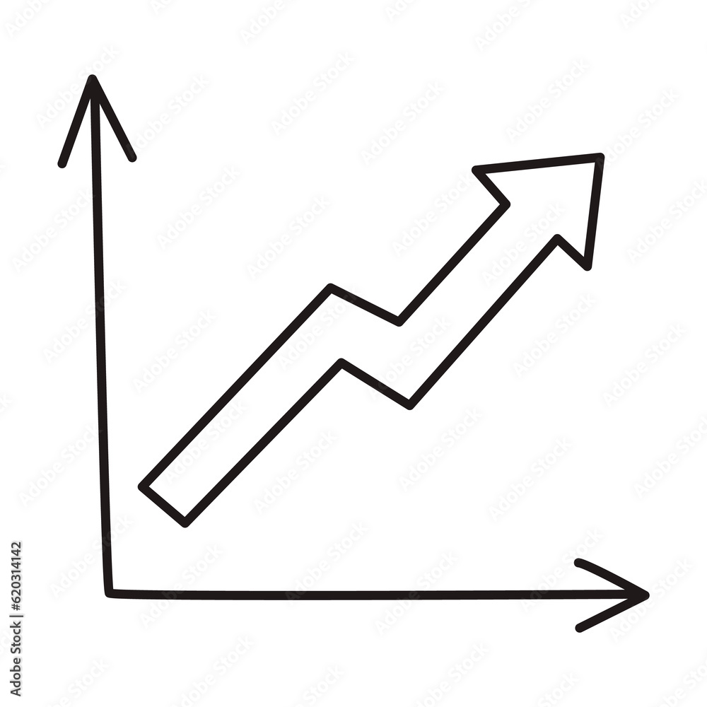 Doodle graph chart icon or logo, hand drawn with thin black line. Png clipart isolated on transparent background Doodle graph chart icon or logo, hand drawn with thin black line. Png clipart isolated on transparent background