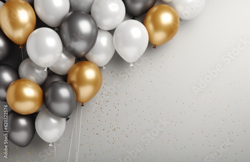 Wallpaper Mural Balloon Holiday Background.  Illustration AI Generative. Torontodigital.ca