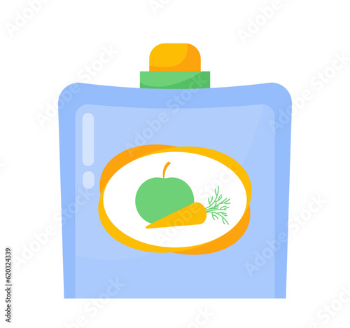 Baby apple juice sticker concept