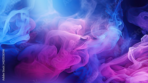 Blue and purple smoke background AI  Generative AI  Generative