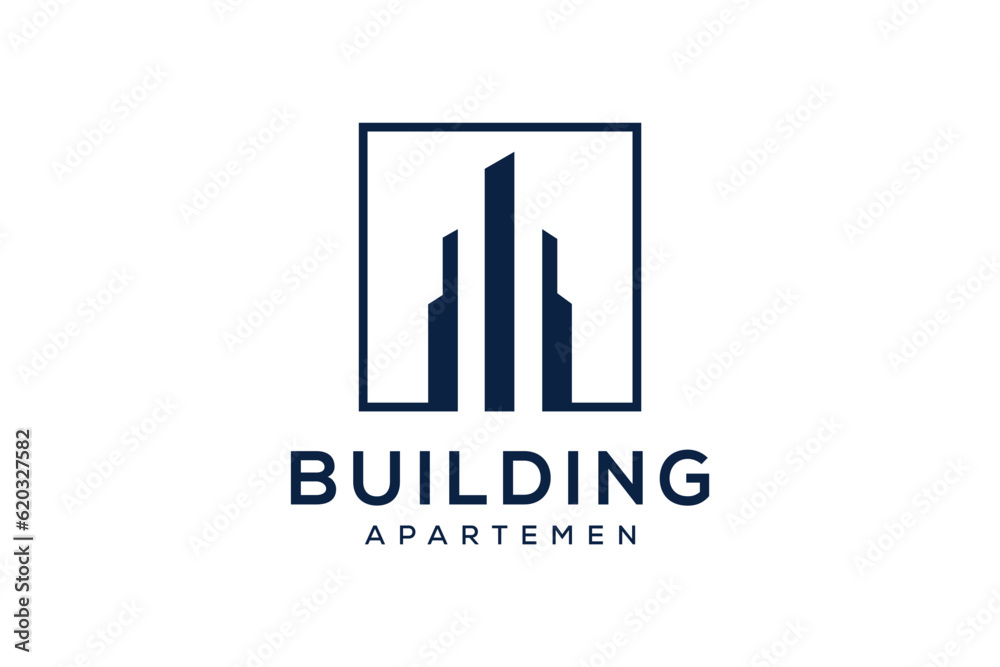 Building square logo design inspiration
