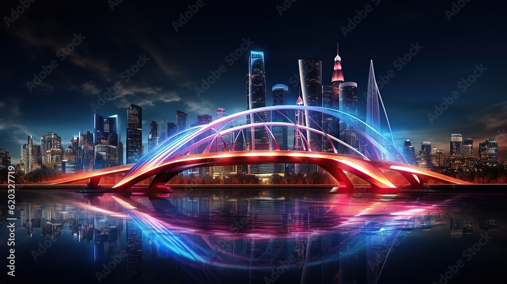 neon city AI, Generative AI, Generative neon city AI, Generative AI, Generative