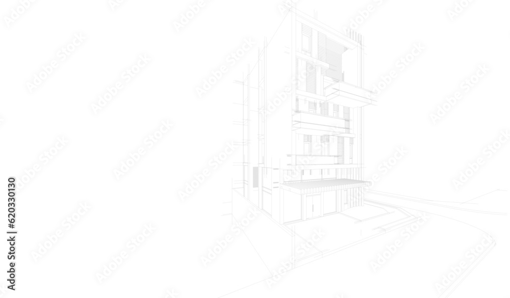 sketch of house sketch of house