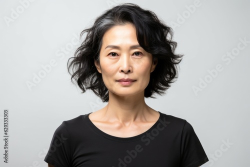 Portrait of an attractive Asian adult woman. AI generated, human enhanced