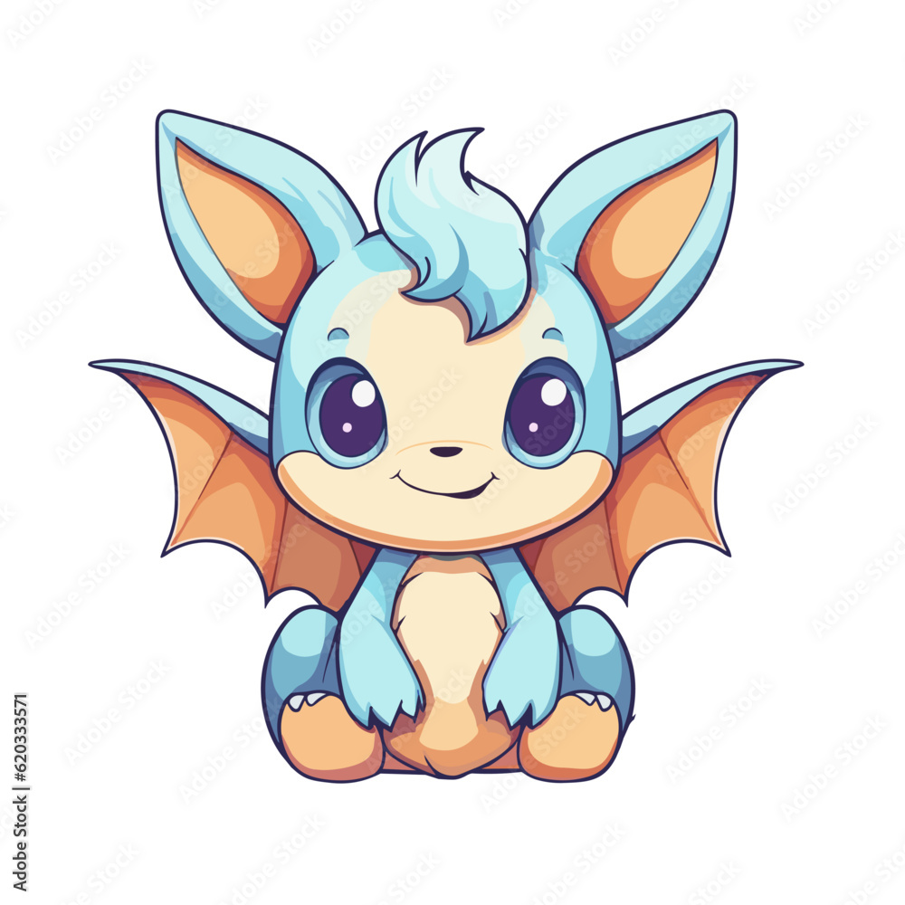 Adorable Dragon Cartoon Character: Perfect for Children's Merchandise, Books, and More