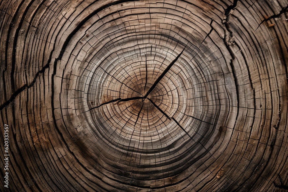 Textured detailed cut of large tree trunk Textured detailed cut of large tree trunk