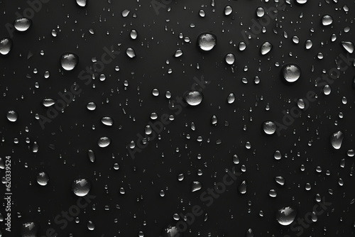 water drops on black background