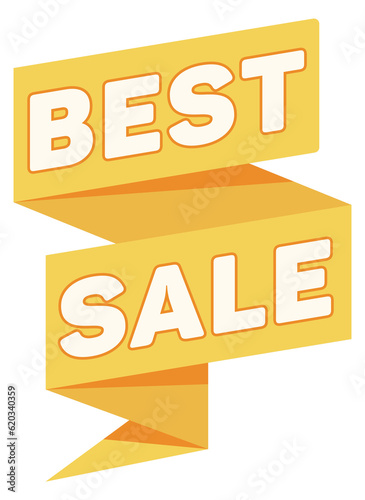 Best sale origami banner. Discount promo tag