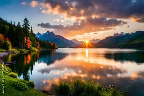 sunrise over the lake © Matthew