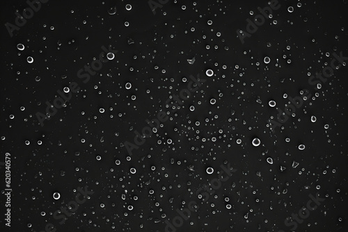 water drops on black background