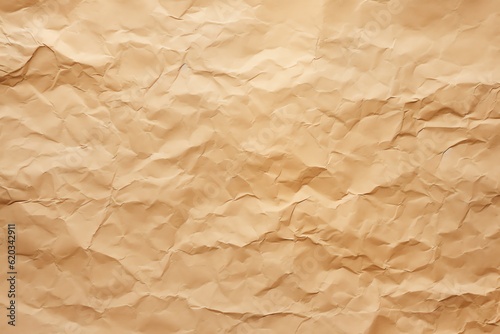 Brown crumpled vintage paper texture