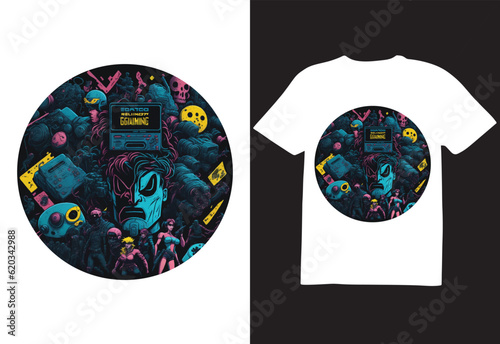 gaming T-shirt, game T-shirt, games t shirt, best games, game illustration T-shirt, gaming vector T-shirt