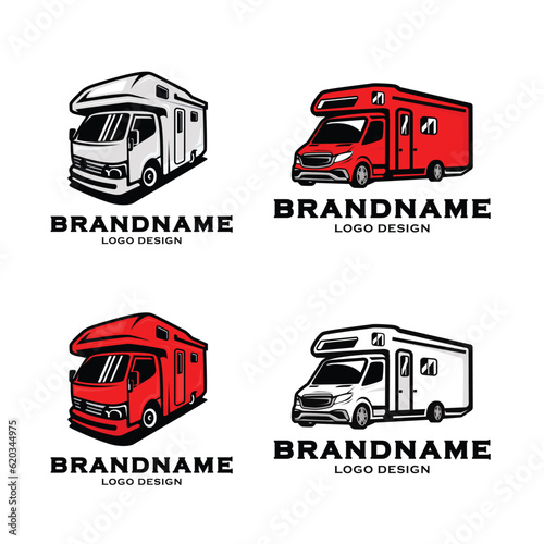 campervan logo vector transportation