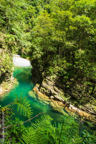 Scenery of Pingshan Grand Canyon in Enshi  Hubei  China